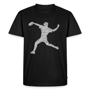 Baseball Pitcher Softball Catcher Baseball - Men's Premium Organic T-Shirt - black - Front - Nico (187cm)