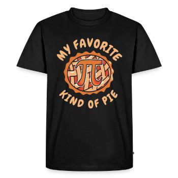 Pi Day Pie Math Number Pi Symbol Food - Men's Premium Organic T-Shirt - black - Front - Nico (187cm)
