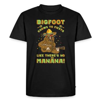 Cinco de Mayo Cryptozoologie Bigfoot Fiesta - T-shirt Premium bio Homme - noir - Devant - Nico (187cm)