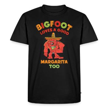 Cinco de Mayo Cryptozoologie Bigfoot Fiesta - T-shirt Premium bio Homme - noir - Devant - Nico (187cm)