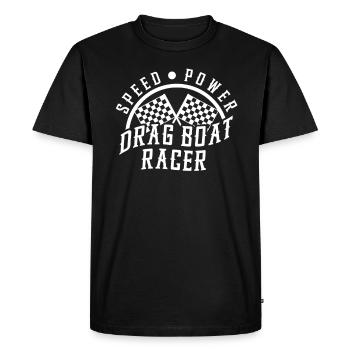 Vitesse de course de dragster - T-shirt Premium bio Homme - noir - Devant - Nico (187cm)