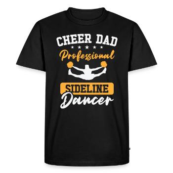Cheerleader Proud Cheer Dad Cheerleading - T-shirt Premium bio Homme - noir - Devant - Nico (187cm)