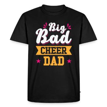 Cheerleader Proud Cheer Dad Cheerleading - T-shirt Premium bio Homme - noir - Devant - Nico (187cm)