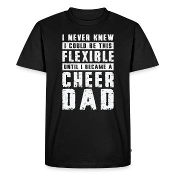 Cheerleader Proud Cheer Dad Cheerleading - T-shirt Premium bio Homme - noir - Devant - Nico (187cm)