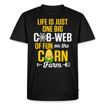culture du maïs cultures agriculture - T-shirt Premium bio Homme - noir - Devant - Nico (187cm)