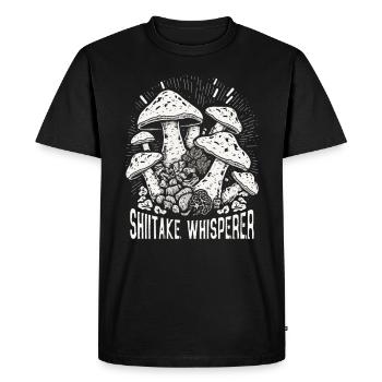 Shiitake Mushroom Forest Fungi Shiitake Moral - Men's Premium Organic T-Shirt - black - Front - Nico (187cm)