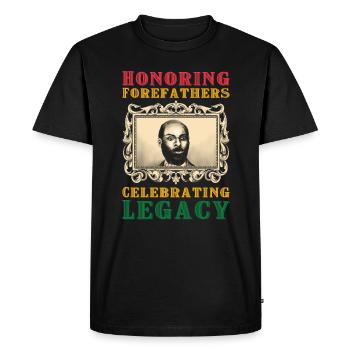 Black History Juneteenth Black Pride History Month - Men's Premium Organic T-Shirt - black - Front - Nico (187cm)