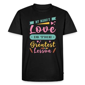 Fête des mères Enseignante Grand-mère Enseignante Mère - T-shirt Premium bio Homme - noir - Devant - Nico (187cm)