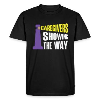 Caregiver Alzheimer's Awareness Medical Caregiving - Men's Premium Organic T-Shirt - black - Front - Nico (187cm)