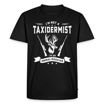 Taxidermiste Remplissage d’assemblage de taxidermie - T-shirt Premium bio Homme - noir - Devant - Nico (187cm)