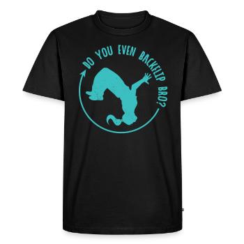 Acrobaties Sports Extrêmes Parkour Course Libre - T-shirt Premium bio Homme - noir - Devant - Nico (187cm)