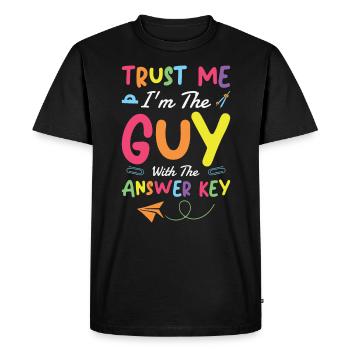 Jour de test Enseignant Test Day School Staar Test - T-shirt Premium bio Homme - noir - Devant - Nico (187cm)