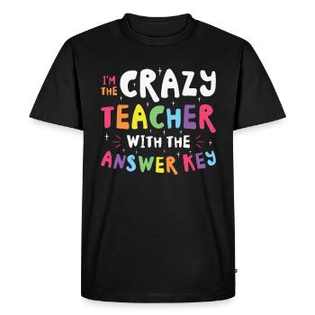 Jour de test Enseignant Test Day School Staar Test - T-shirt Premium bio Homme - noir - Devant - Nico (187cm)