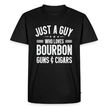 Fumeurs de cigares Fumeurs de cigares - T-shirt Premium bio Homme - noir - Devant - Nico (187cm)