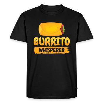 Burrito Mexican Food Lover - Men's Premium Organic T-Shirt - black - Front - Nico (187cm)