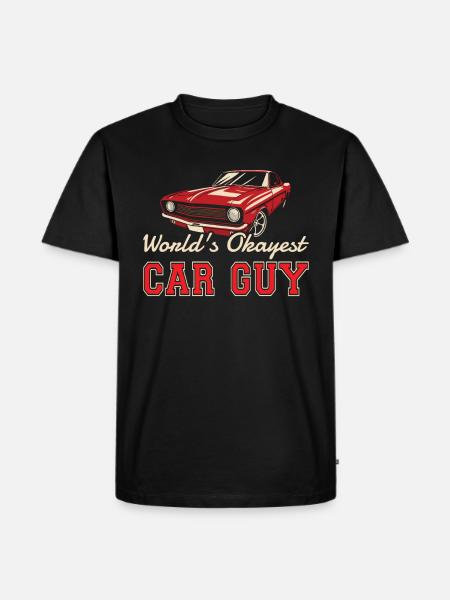 Muscle Car Enthusiast Car Guy Classic Cars Lover - Men's Premium Organic T-Shirt - black
