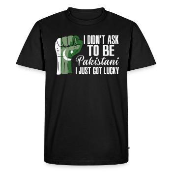 Fierté pakistanaise Drapeau pakistanais - T-shirt Premium bio Homme - noir - Devant - Nico (187cm)