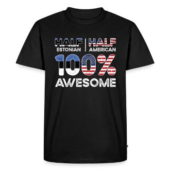 Estonien American Patriot USA cultivé - T-shirt Premium bio Homme - noir - Devant - Nico (187cm)