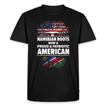Namibie American Patriot USA Cultivé - T-shirt Premium bio Homme - noir - Devant - Nico (187cm)