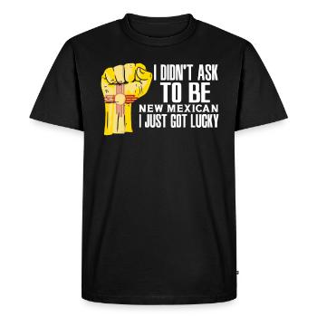 Nouveau Mexicain Américain États-Unis Patriote États-Unis Cultivé Nouveau - T-shirt Premium bio Homme - noir - Devant - Nico (187cm)