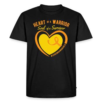 Leukemia Ribbon Leukemia Awareness Week Leukemia - Men's Premium Organic T-Shirt - black - Front - Nico (187cm)