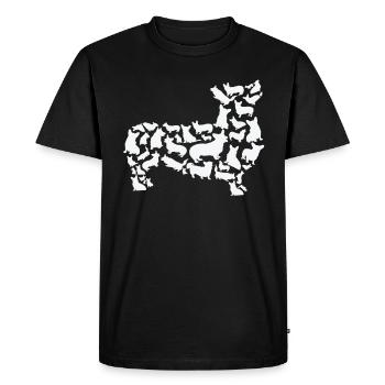 Pembroke Welsh Corgi Dog Mama Pembroke Welsh - T-shirt Premium bio Homme - noir - Devant - Nico (187cm)