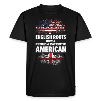 Lieu de naissance : Anglais, Angleterre, Américain, États-Unis - T-shirt Premium bio Homme - noir - Devant - Nico (187cm)