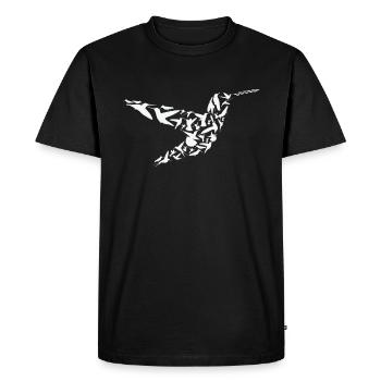 Humming Bird Forrest Wildlife Animal Humming - Men's Premium Organic T-Shirt - black - Front - Nico (187cm)