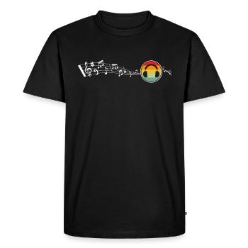 Music Make Music Singer Playing Music DJ Music - Men's Premium Organic T-Shirt - black - Front - Nico (187cm)