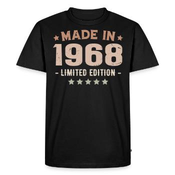 Made In 1968 Cadeau Anniversaire 1968 Vintage 1968 - T-shirt Premium bio Homme - noir - Devant - Nico (187cm)