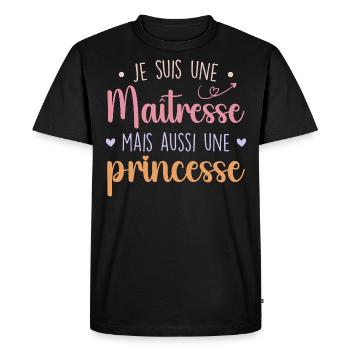 Mistress and Princess - Formidable Mistress - Men's Premium Organic T-Shirt - black - Front - Nico (187cm)
