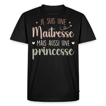 Mistress and Princess - Formidable Mistress - Men's Premium Organic T-Shirt - black - Front - Nico (187cm)