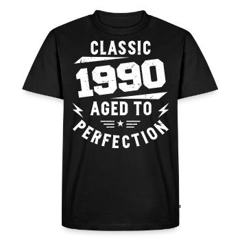 1990 Classic 1990 Cadeau Anniversaire 1990 Vintage - T-shirt Premium bio Homme - noir - Devant - Nico (187cm)