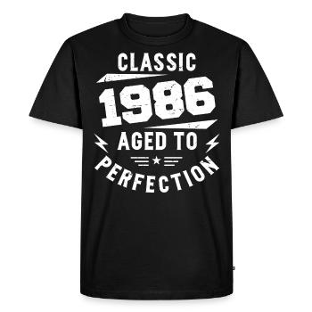 1986 Classic 1986 Cadeau Anniversaire 1986 Vintage - T-shirt Premium bio Homme - noir - Devant - Nico (187cm)