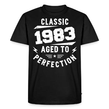 1983 Classic 1983 Cadeau Anniversaire 1983 Vintage - T-shirt Premium bio Homme - noir - Devant - Nico (187cm)