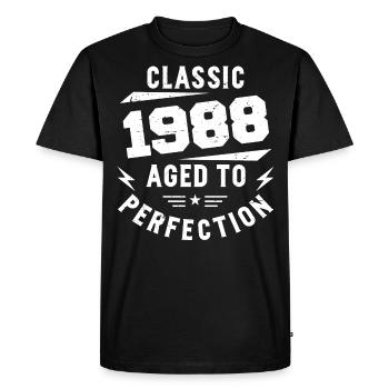 1988 Classic 1988 Cadeau Anniversaire 1988 Vintage - T-shirt Premium bio Homme - noir - Devant - Nico (187cm)