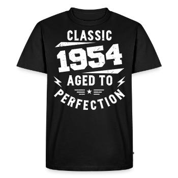 1954 Classic 1954 Vintage 1954 Birthday Gift - Men's Premium Organic T-Shirt - black - Front - Nico (187cm)