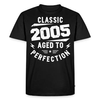 2005 Classic 2005 Cadeau Anniversaire 2005 Vintage - T-shirt Premium bio Homme - noir - Devant - Nico (187cm)