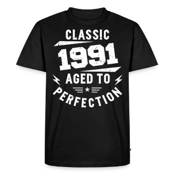 1991 Classic 1991 Cadeau Anniversaire 1991 Vintage - T-shirt Premium bio Homme - noir - Devant - Nico (187cm)
