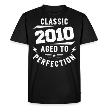2010 Classic 2010 Anniversary Gift 2010 Vintage - Men's Premium Organic T-Shirt - black - Front - Nico (187cm)