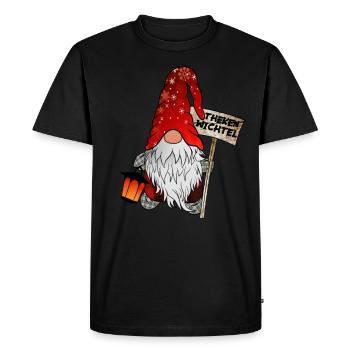 Compteurs de gnomes – pour les amateurs de bars et de pubs - T-shirt Premium bio Homme - noir - Devant - Nico (187cm)