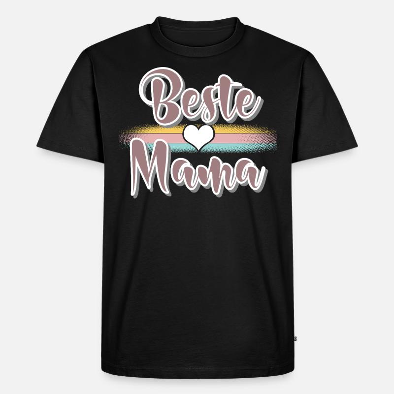 Mama - Männer Premium Bio T-Shirt - Schwarz