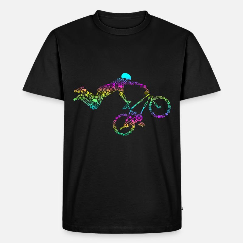 BMX - Männer Premium Bio T-Shirt - Schwarz