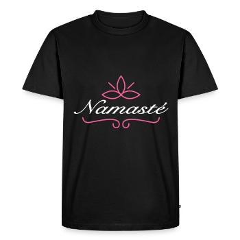 Namaste - T-shirt Premium bio Homme - noir - Devant - Nico (187cm)