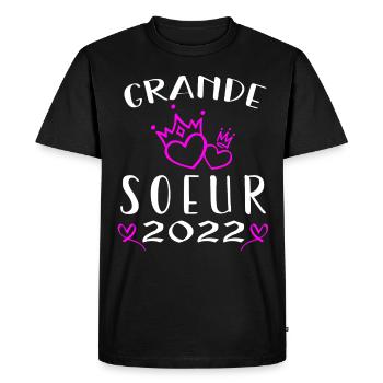 Grande Sœur 2022 - T-shirt Premium bio Homme - noir - Devant - Nico (187cm)