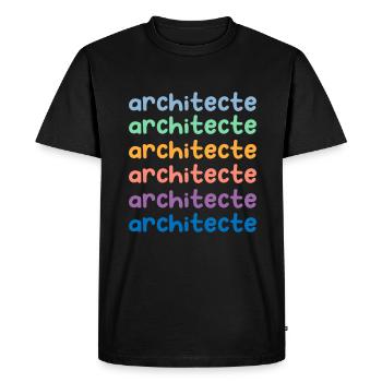 future architecte - T-shirt Premium bio Homme - noir - Devant - Nico (187cm)