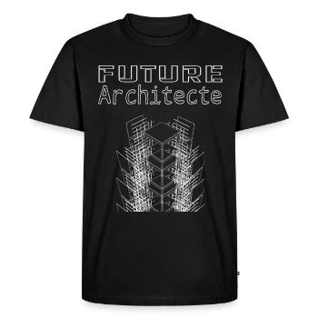 future architecte - T-shirt Premium bio Homme - noir - Devant - Nico (187cm)