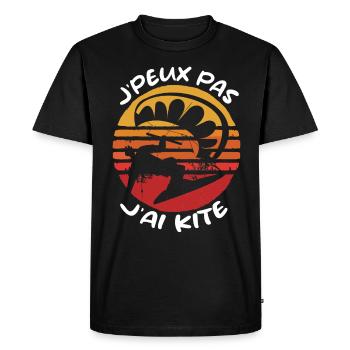 Je Peux Pas J'ai Kite Cadeau Humour - T-shirt Premium bio Homme - noir - Devant - Nico (187cm)