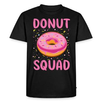 Escouade Donut - T-shirt Premium bio Homme - noir - Devant - Nico (187cm)