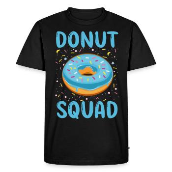 Escouade Donut - T-shirt Premium bio Homme - noir - Devant - Nico (187cm)
